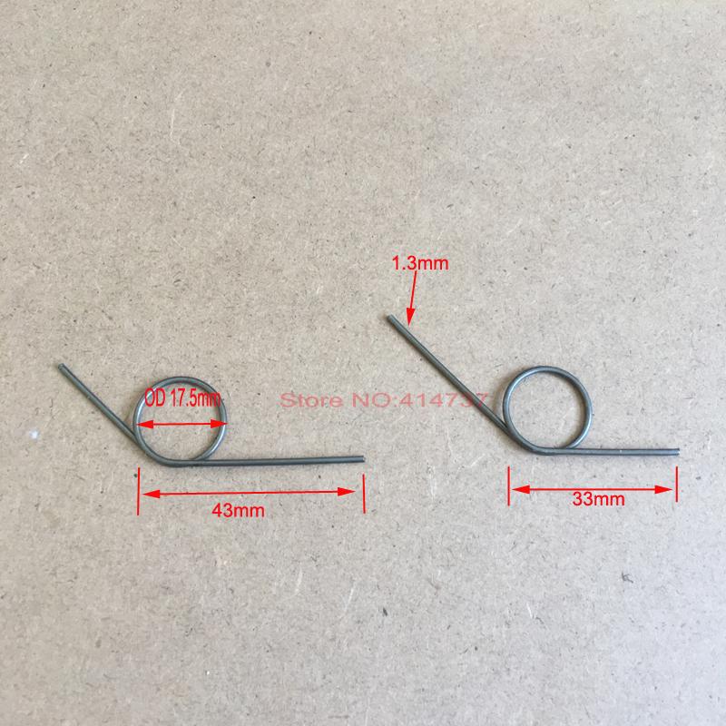 10pcs/lot 1.3mm Wire Tensioning Torsion Spring Carbon Steel Torsion Springs