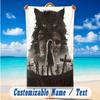 Beach Towel Custom Name Text, Quick Dry Large Towel For Beach HomePet Sematary