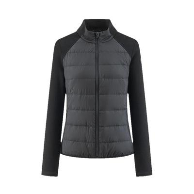 Aiyilai Women's Lightweight Slim-Fit Down Jacket with Knit Splicing