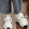 2025 new Korean version of fashion casual sports shoes popular versatile platform dad shoes breathable high-value women's shoes