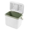22L Portable Cooler White and Green Food Grade PP Insulation Cooler Box for Camping Outdoor Picnic