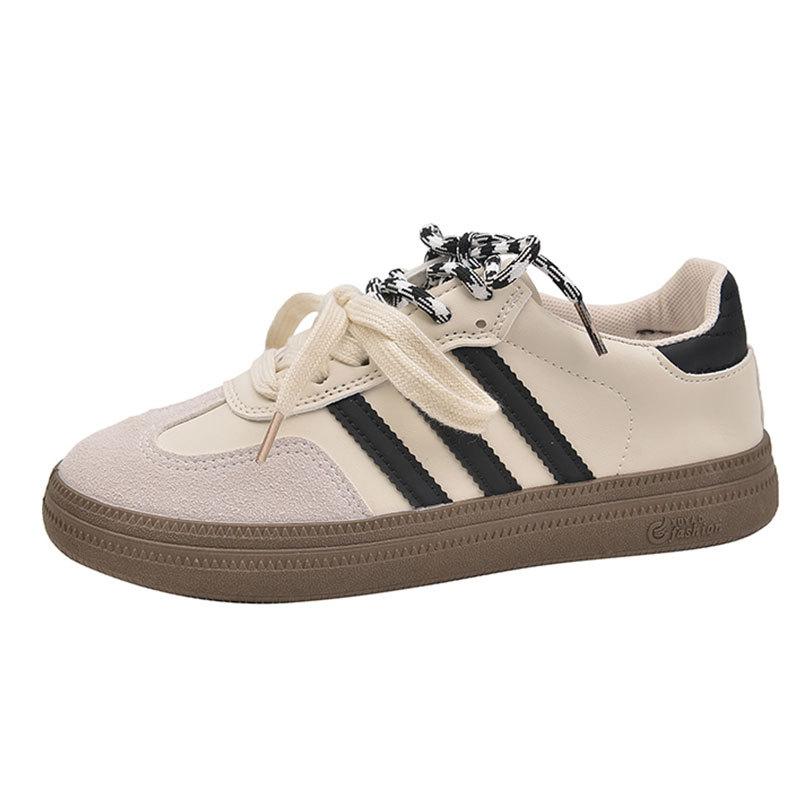 Versatile American Forrest Gump Sports and Leisure Board Shoes Women's 2025 Spring and Autumn New Retro Platform Black German Training Shoes