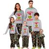 Parent-child Christmas Print Home Suit Long-sleeved Top And Pants