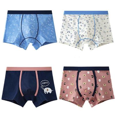 2 Stück Jungen Unterwäsche Boxershorts aus Baumwolle mit Basketball-Muster, weiche Kinderunterhose für 4–14 Jahre