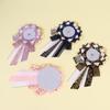 Cute Lolita Badge Display Holder Handmade Anime Clear Acrylic Case for Ita Bag Rosette Pin Collection