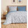 4-piece "Vanessa" Bed Linen Set for 140 X 190 Cm Bed Louise Blue