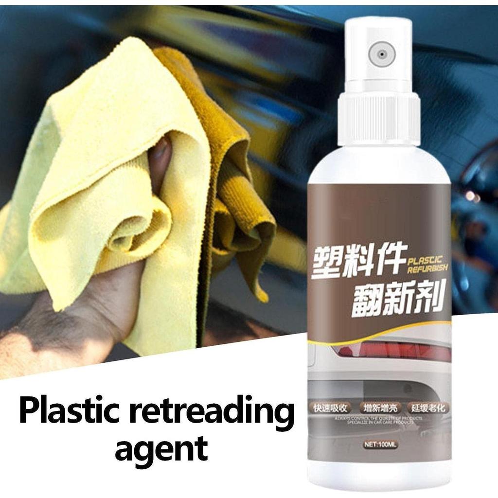 Recubrimiento de cristal, tratamiento de plástico para parachoques de automóviles, brilla y protege piezas de plástico de automóviles, agentes reparadores, pasta de revestimiento, limpiador para mantenimiento de automóviles