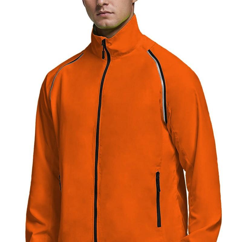 Mens Waterproof Cycling Jacket Convertible Vest Lightweight Outdoor Hiking Raincoat Reflective