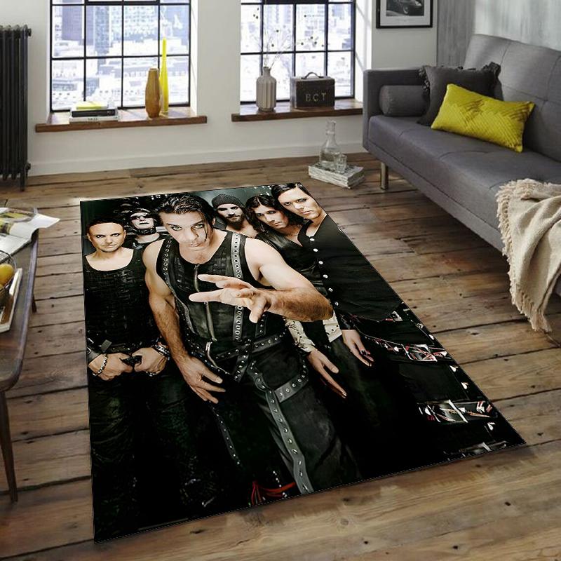 1pc Rammstein2 Design Area Rug - Non-Slip, Soft & Cozy Floor Mat for Living Room, Bedroom, Office - Indoor/Outdoor Decorative Carpet