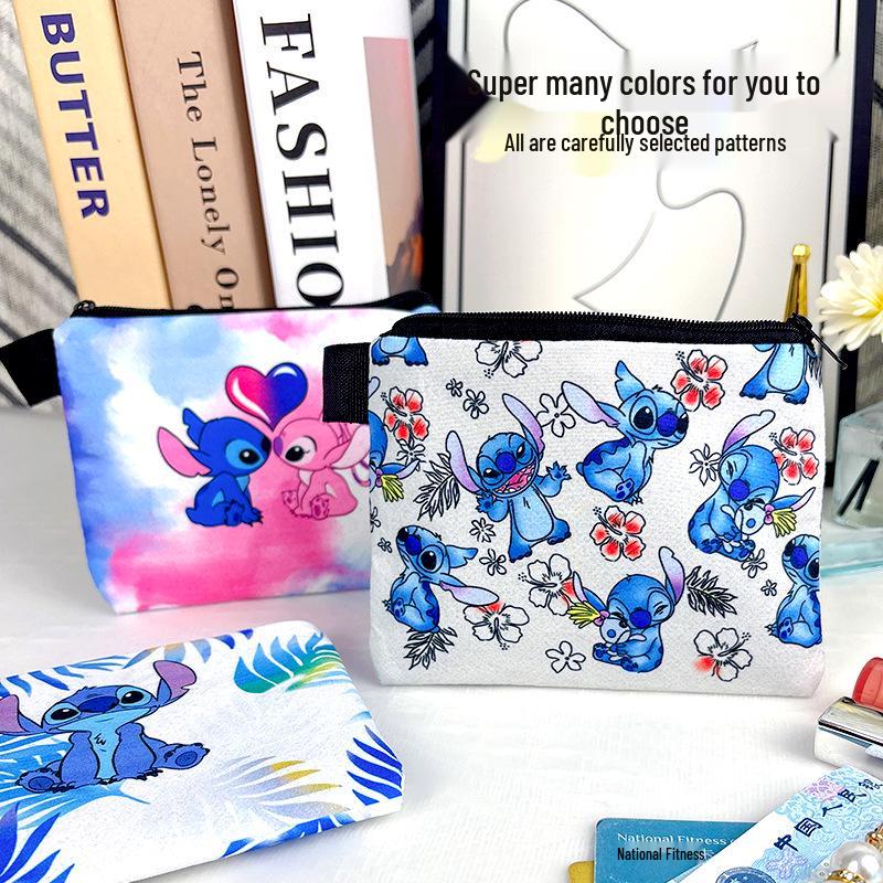 Cartoon Oxford Cloth Coin and Card Holder with Multiple Patterns