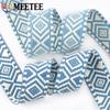 Meetee 2-10M 38mm Jacquard Polyester Cotton Ribbon Band Canvas Bag Strap Belt Decorative Bias Webbing Tape Sewing Accessories