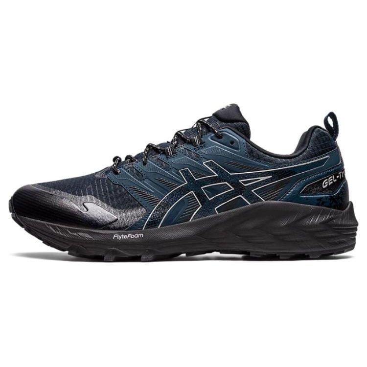 Asics Gel-Trabuco Terra Sps Lace-Up Fabric Low-Top Running Shoes Unisex Running Shoes Blue Black 1203A238-400