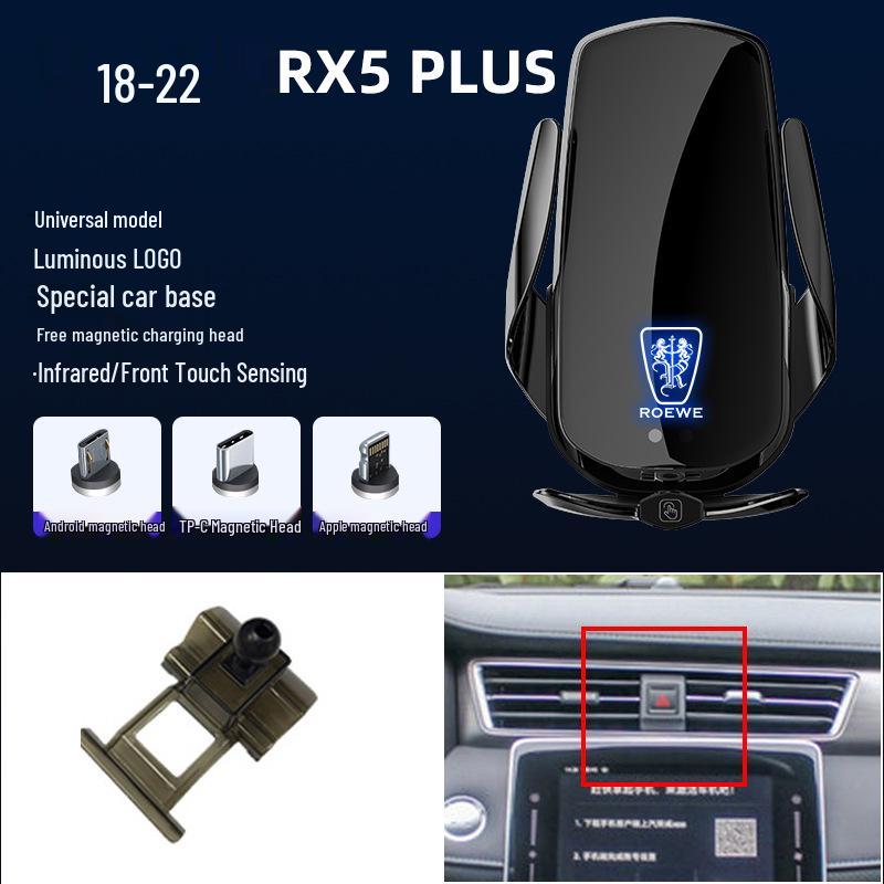 Magnetic Wireless Fast Charging Phone Holder for Roewe 350, RX5, I5, I6, RX8, MAX