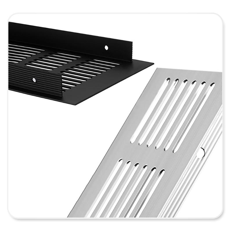 Aluminum Ventilation Grilles Airflows Vent Covers Strong Rustproof Double Side Airflows Grate 4pcs for Cabinets Wardrobes