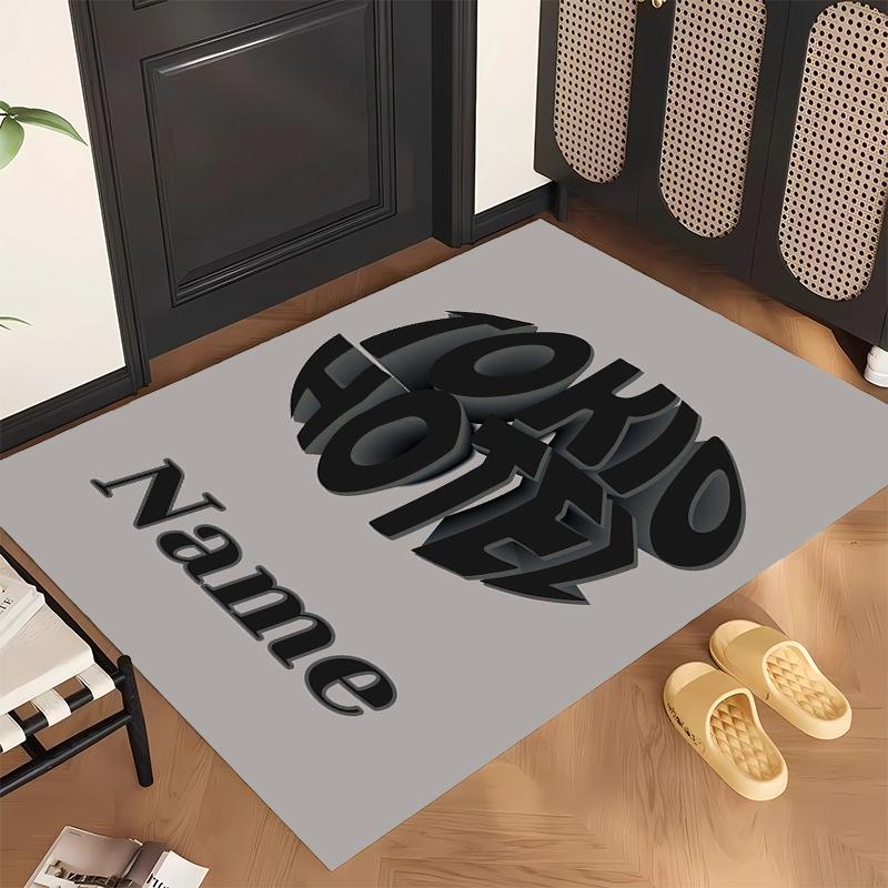 Tokio Hotel (1) Personalized Name Office Carpet Stylish Decor for Living Room Bedroom Kitchen
