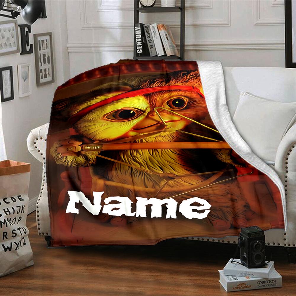 Custom Name Muppet Crossbow blanket for Couch & Bed, Plush Cozy Fuzzy Blanket Super Soft & Warm Blankets for Fall and Winter. 0908145