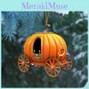 Halloween Pumpkin Carriage Acrylic Flat Surfac Pendant For Enhancement Interior