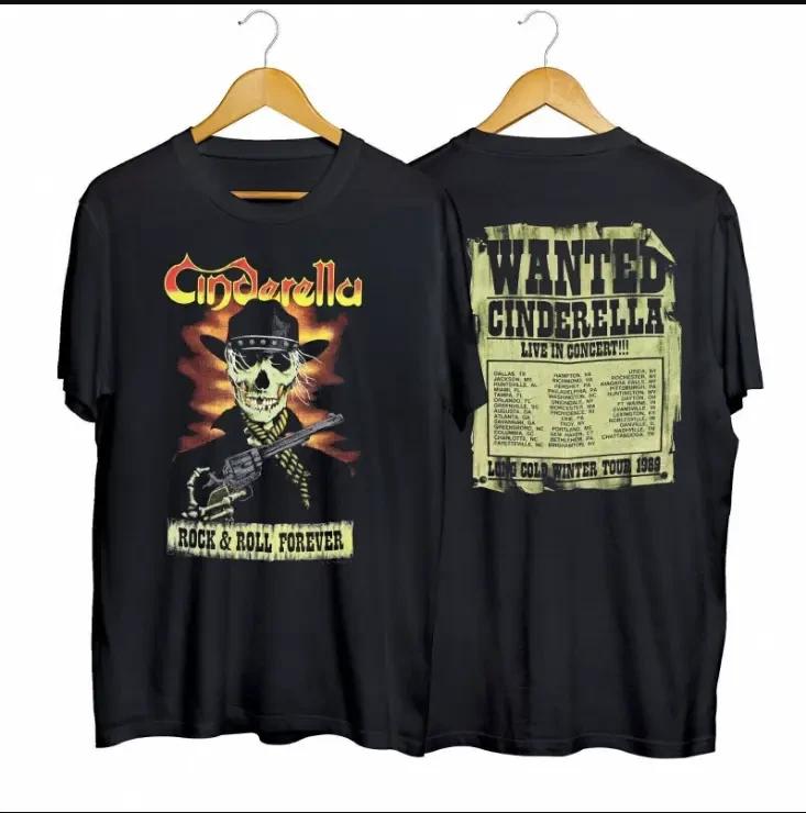 Vintage 1989 Cinderella Long Cold Winter Tour T-Shirt S