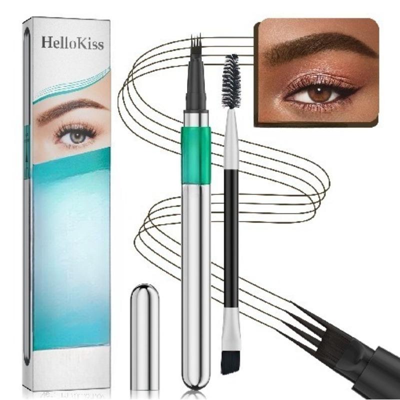 Four-pronged Liquid Eyebrow Pencil Four-tip Forked Liquid Eyebrow Pencil Four-prong Waterproof Sweat-proof and Less Likely To Smudge Eyebrow Pencil