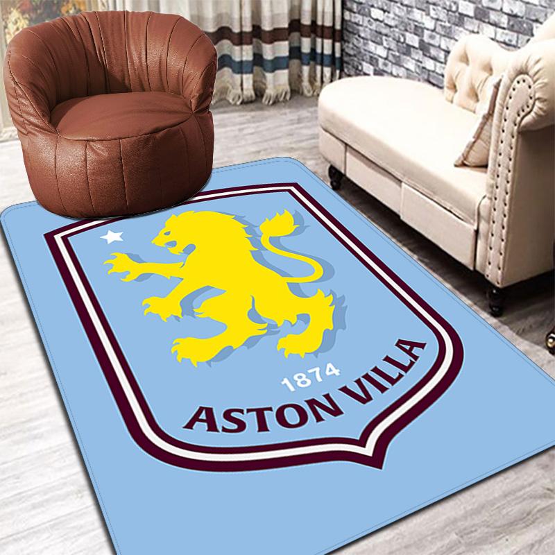Aston Villa Pattern Rug Floor Mat for Living Room or Bedroom Soft and Comfortable Carpet a Gift for Birthday and Holiday.