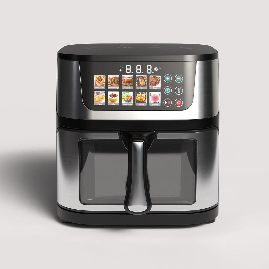 Stainless Steel Smart Air Fryer, Large Capacity, US Standard