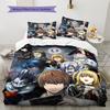 Death Note Pattern Bedding,Quilt Set Quilt Cover Pillowcase Home Birthday Gift (1 * Duvet Cover + 2 * Pillowcase, Without Core)