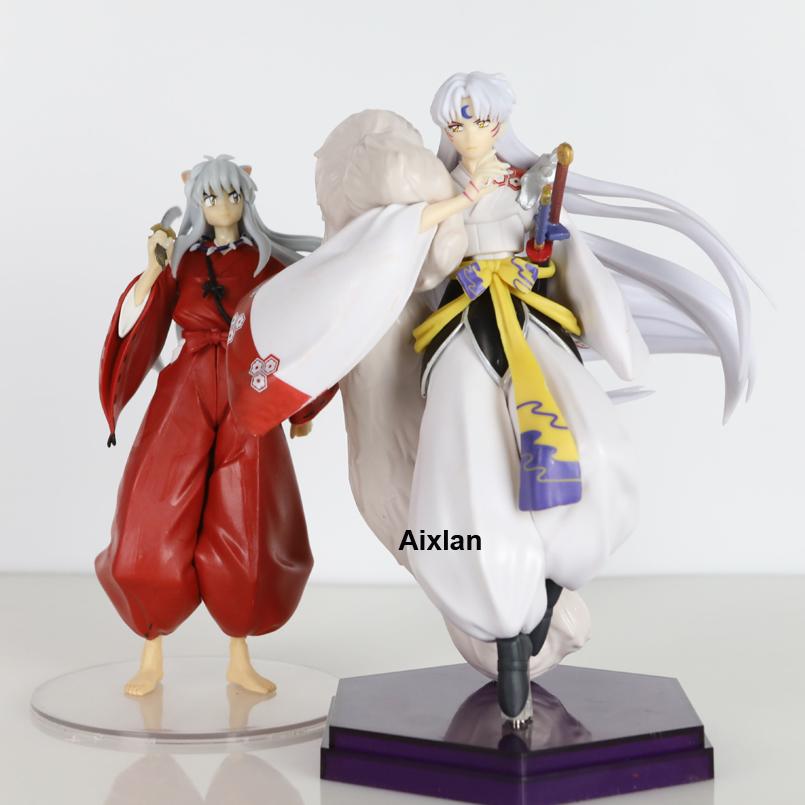20cm Anime Inuyasha Figure Inuyasha Kikyō Sesshoumaru Higurashi Kagome PVC Action Figure Model Toys Collectible Model Toy Gift