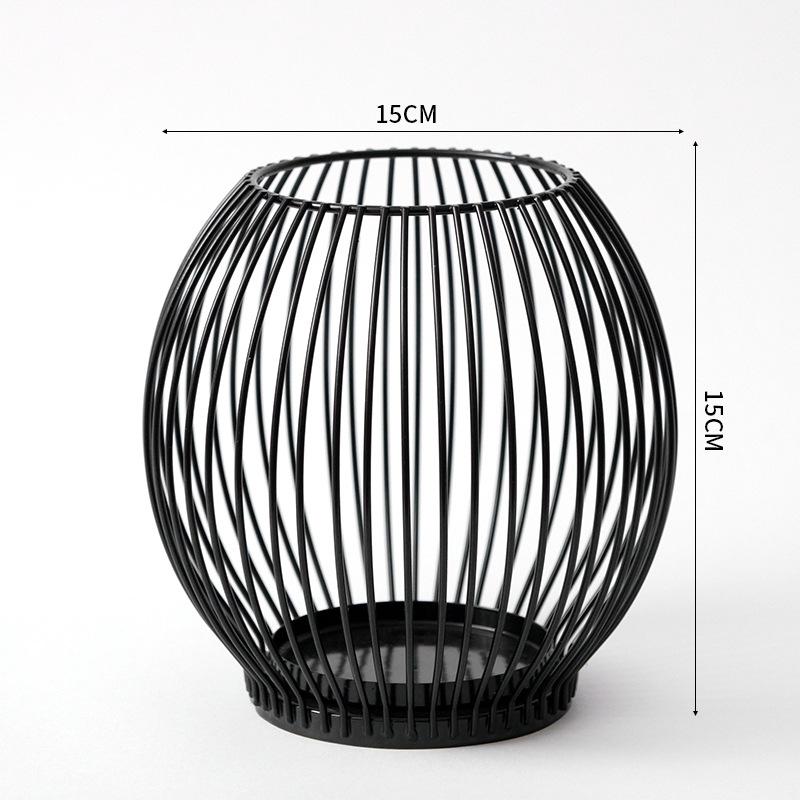 Household  Ironwork Handicrafts Living Room Candle Base Dining Table Decorative Candlestick