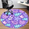 1pc Floral Pattern Chair Carpet for Office - Durable, Ideal for Chair Mats, Stylish & Functional Decorative Rug yy260130043