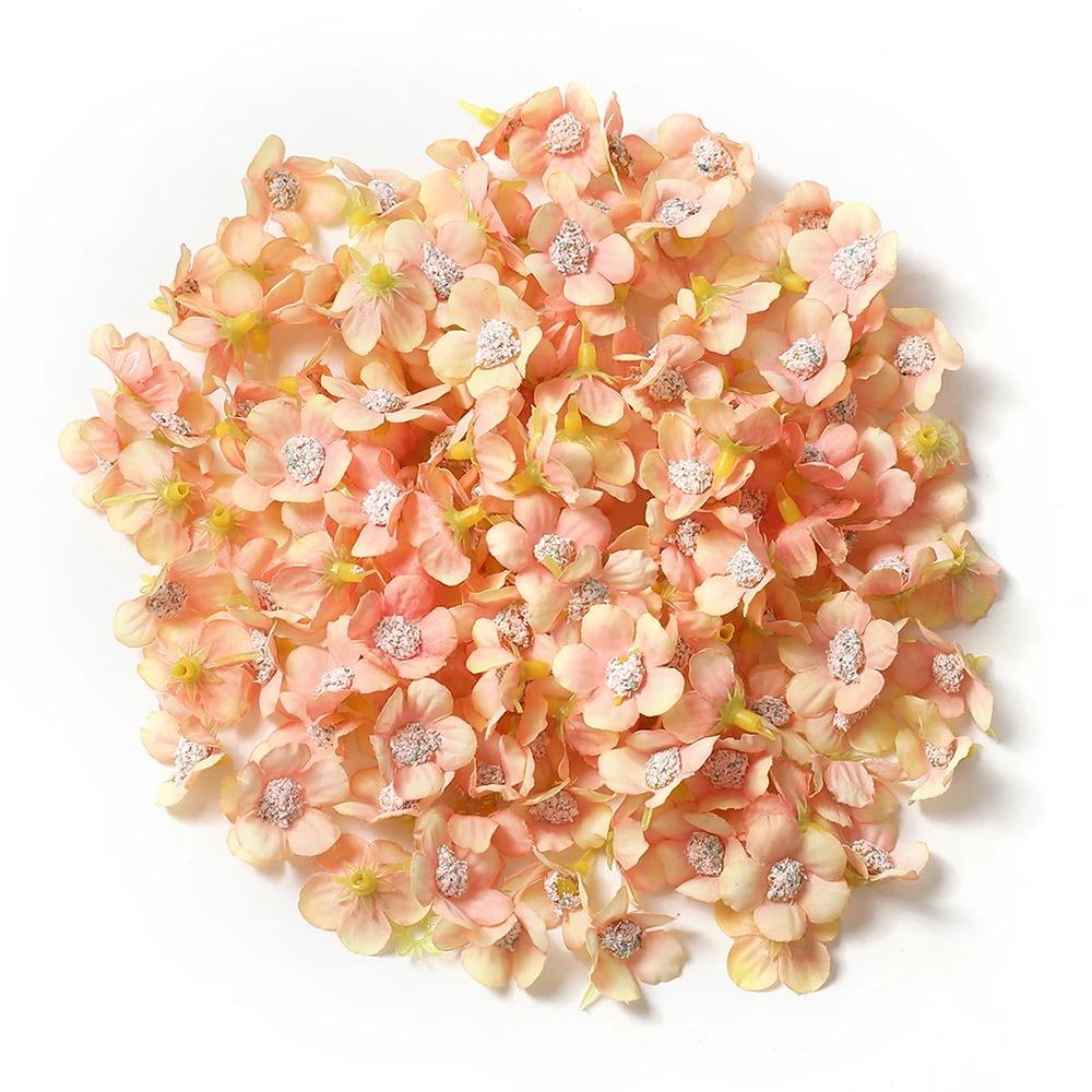 50/100Pcs Silk Artificial Daisy Flower Head For Flower Wall Plant Wedding Home Room Decoration DIY Garland Valentine'S Day Gift