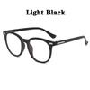 Retro Round Frame Plain Glasses Blue Plating Film Glasses Ultralight Men Women Fashion Blue Light Blocking Glasses Eyewear