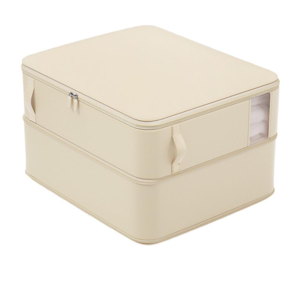 

Сумка для хранения одеял с прозрачным окном, компрессионная, дорожная, упаковочная, для переезда, экономящая место бежевый