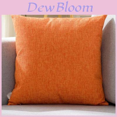 Luxurious Pure Color Cotton Linen Throw Pillow Cover For Home Office Sofa Decor