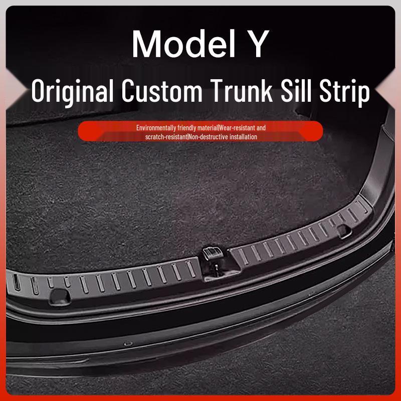 Tesla Model 3/Y Rear Bumper Protector & Trunk Sill Decoration Strip