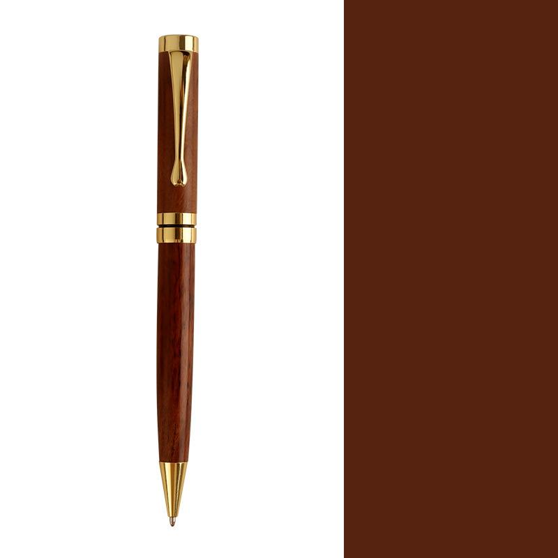 Brass Ballpoint Pen, Metal High Aesthetic Rotating Ballpoint Pen, Business Office Creative Signature Pen
