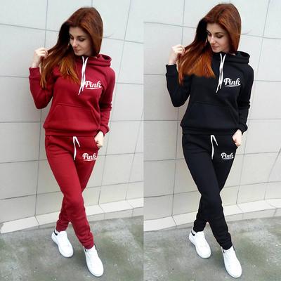 Tracksuit Women Two Piece Set Winter Jogging Suit Autumn Pant Suit Female Solid Sports Suits Hoodie Sweatsuit Outfits Hoodie Set