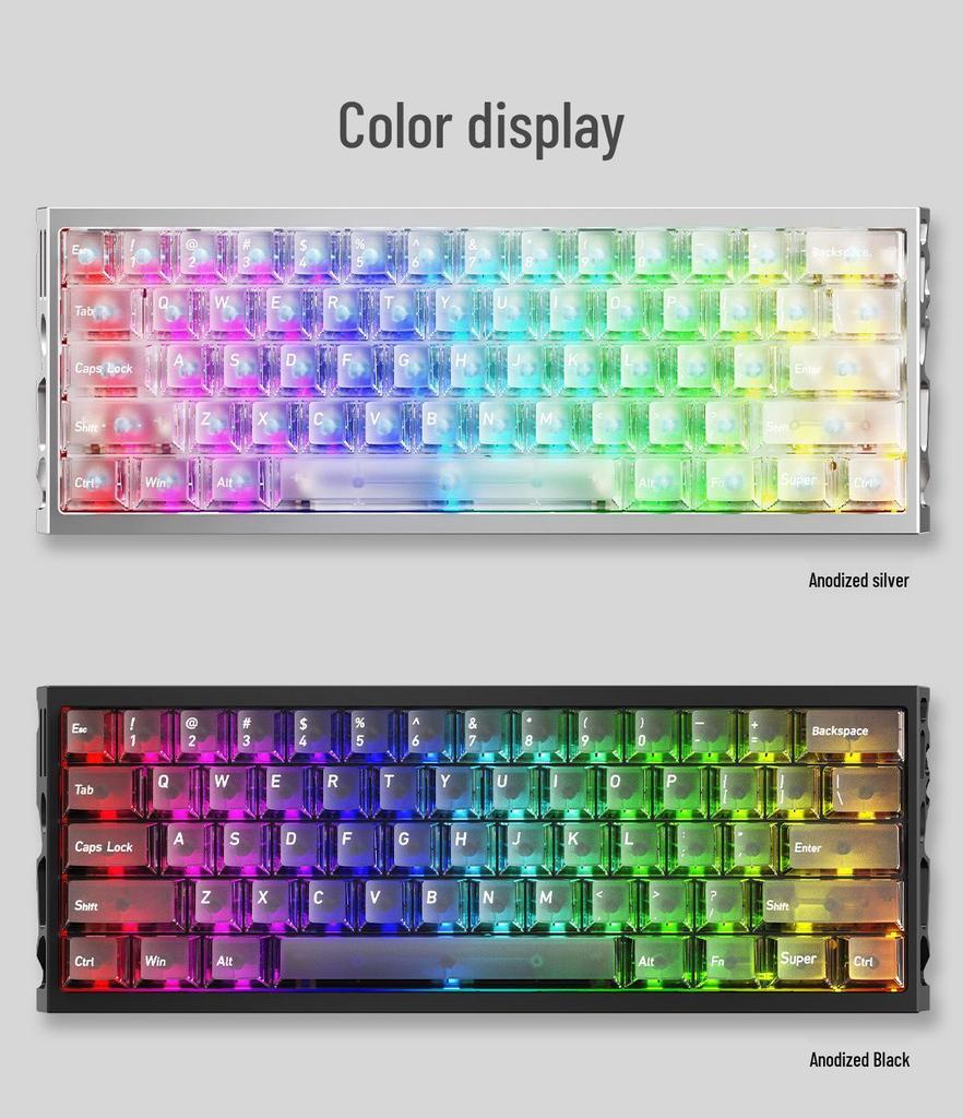 CNC Aluminum Alloy Hollow Magnetic Axis Pro Gaming Keyboard