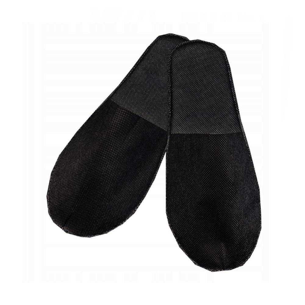Schwarze Standard-Hotelslipper 50 Paar