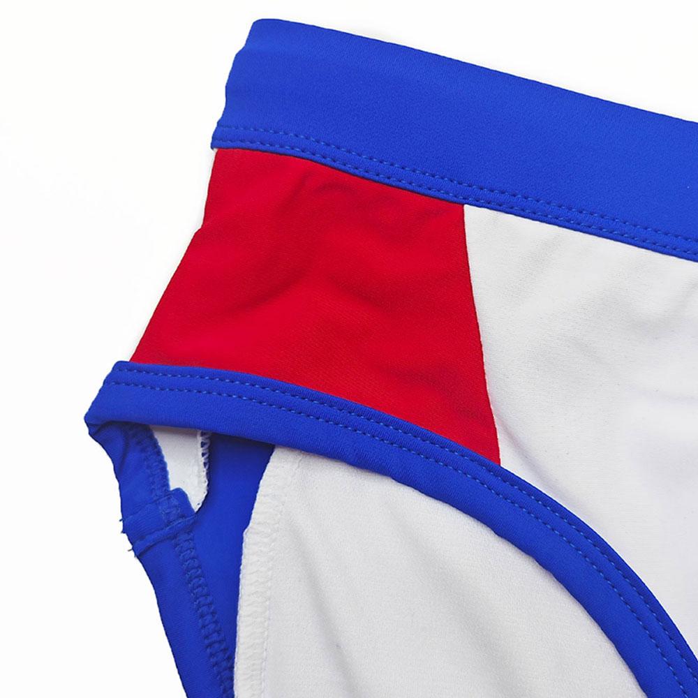 Heren Laag Uitgesneden Zwembroek Nylon Mesh Paneel Sneldrogend Elastische Contour Zakje Sexy Kleurblok Zwemkleding Voor Mannen