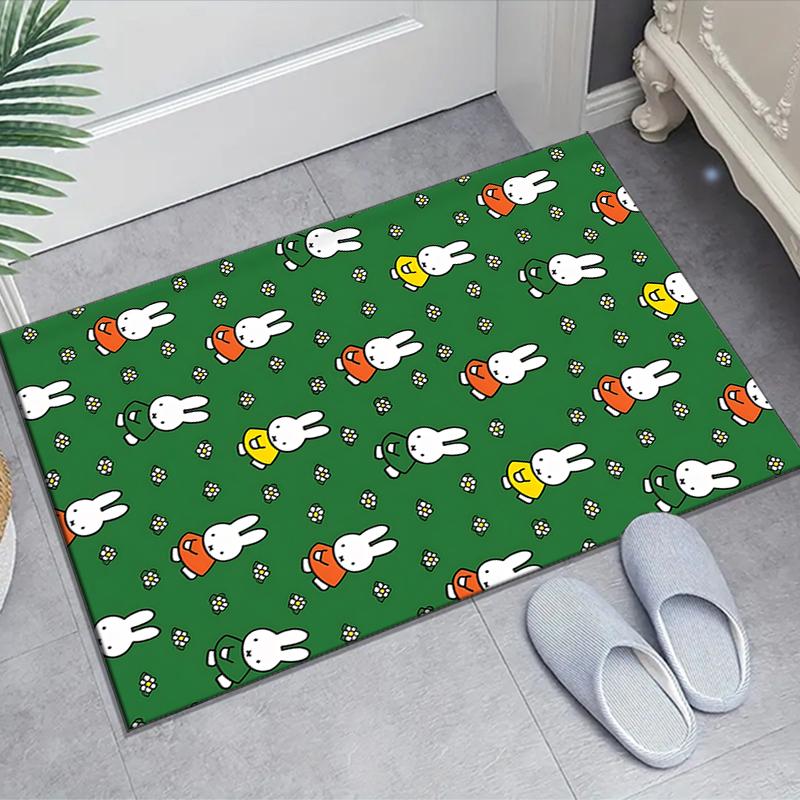 1pc Miffy1 Design Area Rug - Non-Slip, Soft & Cozy Floor Mat for Living Room, Bedroom, Office - Indoor/Outdoor Decorative Carpet