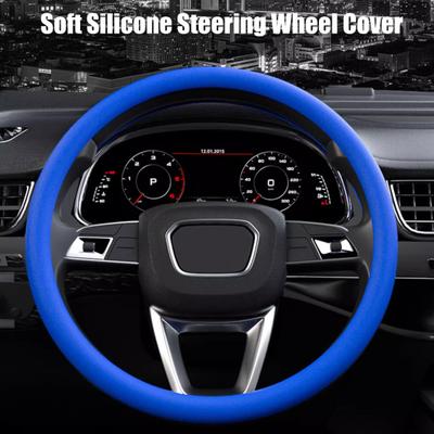 Housse de Volant en Silicone Antidérapante Résistante à la Sueur Grip Protecteur de Volant Universel pour Volants Circulaires en D Plats