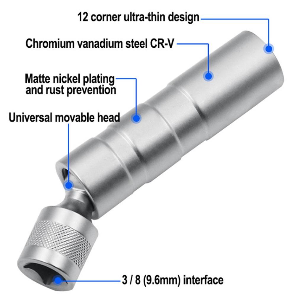 Tool Magnetic Remover Wrench Spark Plug Sleeve Spark Plug Socket Spark Plug Wrench Socket Wrench