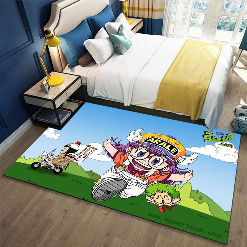 Alfombra de dibujos animados DR Slump Arale Chan, área de ocio para niños, sala de estar, dormitorio, alfombrilla para el asiento, reposacabezas, alfombrilla antideslizante