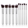 Makeup Brush Set With Artificial Fiber Bristles And Wooden Handles For Professional Artists
