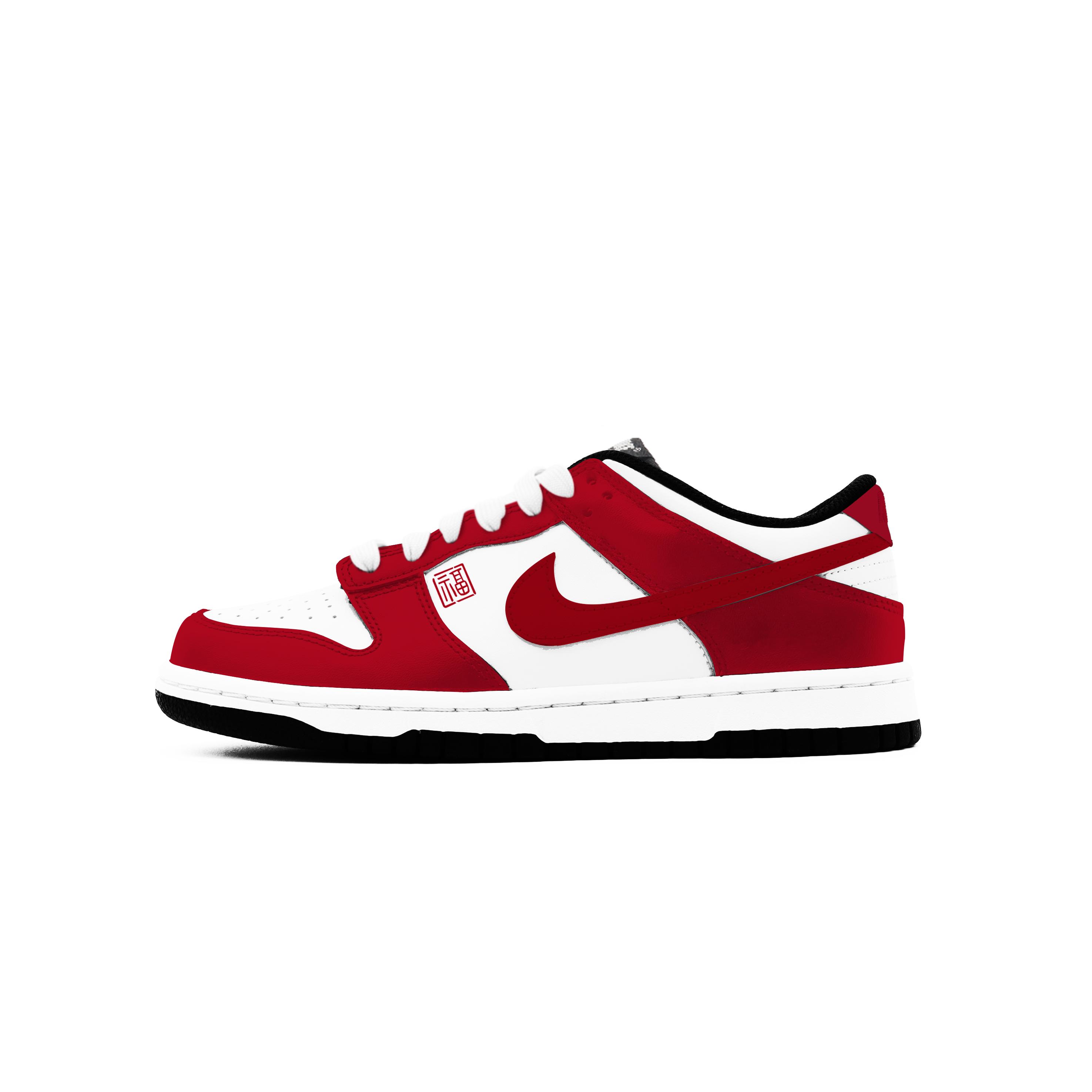 

Nike Dunk California Red 2.0 Abrasion Resistant Low top Skateboard Shoes Unisex New Year Red DD1391-100(Team1274-2.0) 35.5