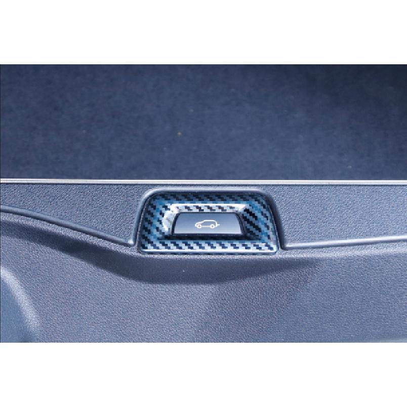 Steel Carbon Fiber Rear Door Tailgate Switch Cover Trim For BMW X5 G05 -