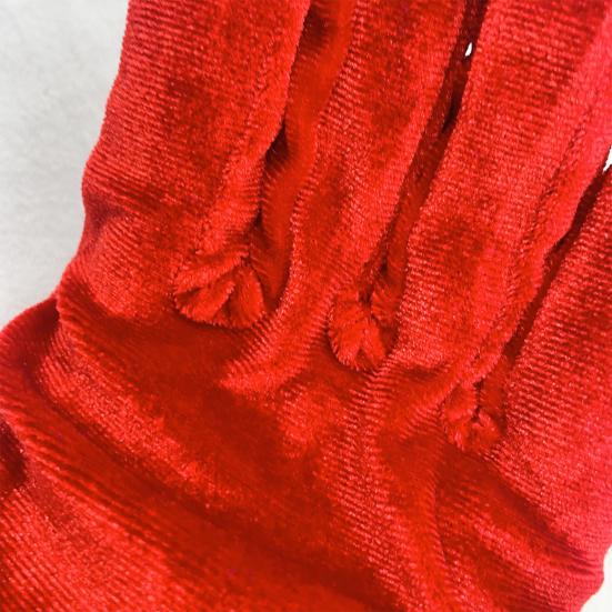 Women Velvet Long Gloves Retro Elbow Length Gloves 1920s Flapper