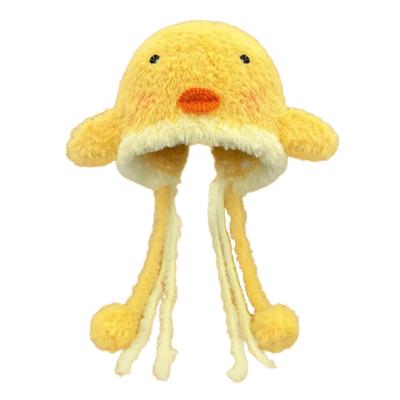 Furry Hat Head Wrap Furry Chicken Soft Thicken Hood for Women Outdoor Wear Thicken Ear for Winter Sports Cycling Skiing
