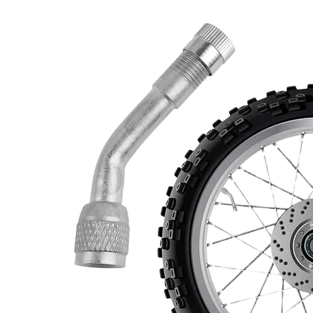 Parlayildiz 90 Degree Bend Air Tire Stem Extender Valve,Motorcycle Tire Extension Air Nozzle Scooter,