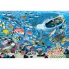 EPOCH 100 Large Piece Jigsaw Puzzle Illustration Art Takanori Tomonaga Aquarium Friends (2638cm) 26-803 Glue Spatula Includes Score Ticket